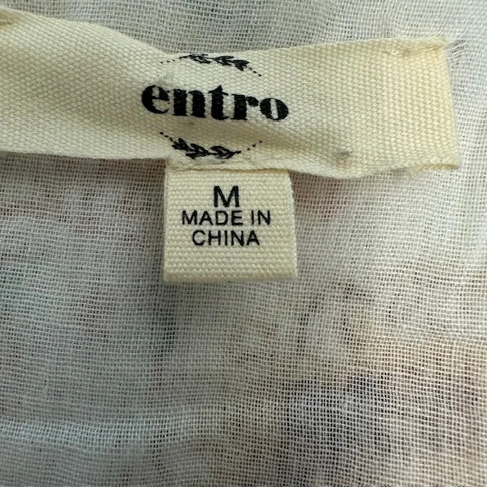 Entro Colorblock Floral Stripe‎ Mini Dress Button Front V Neck Short Sleeve Sz M